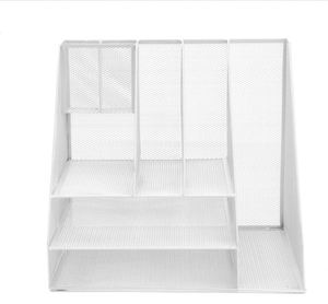 Mesh <b>Pen</b> Holder Desk Organizer <b>Multi</b>-Functional Pencil Holder with File Holders Large Capacity Office Desk Accessories - Product Image 2