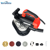 Meuleuse à béton et ciment portative TerraForce à trois têtes, 2450W, 110V/220V, disque de polissage