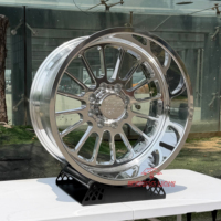 Jantes forgées 22x12 24X14 26x14 8*180 6x135 chromées polies pour GMC Sierra Dodge RAM1500 2500 F150