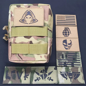 Patchs en tissu brodés personnalisés pour identification d'équipe de combat, découpe laser, tactiques, réfléchissants IR à infrarouge lointain, <span class=keywords><strong>groupe</strong></span> <span class=keywords><strong>sanguin</strong></span> - Product Image 4