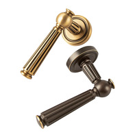 Poignée en laiton fabricant la plus vendue conception couleurs antiques poignée de levier de porte