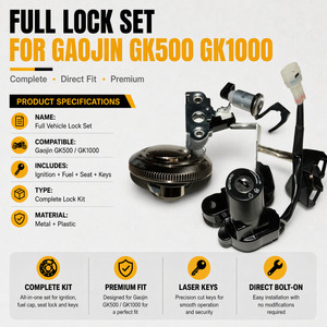 Motorrad-Vollschloss-Set Zündung+Kraftstoff+Sitze+Schlüssel, Für GaoKin GK500 GK1000 <span class=keywords><strong>Brixton</strong></span> Crossfire 500 Komplettes Premium-Bike-Schloss-Kit - Product Image 1