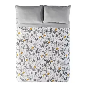 Vianney Estonian Lightweight Blanket Double Size <b>Leaf</b> Print Modern <b>Bedding</b> All Season Rectangle - Product Image 1