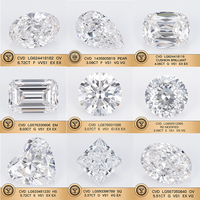 Diamante Cultivado en Laboratorio HPHT CVD VVS VS, Corte Brillante Redondo Excelente, 1CT 2CT 3CT 4CT 5CT, Sintético, Certificado IGI