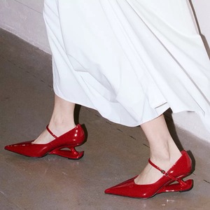 Fabbricazione di <span class=keywords><strong>scarpe</strong></span> da donna personalizzate con <span class=keywords><strong>tacco</strong></span> a punta speciale 6cm con Lace up Roma <span class=keywords><strong>Mary</strong></span> <span class=keywords><strong>Jane</strong></span> <span class=keywords><strong>scarpe</strong></span> da donna tacchi alti - Product Image 1