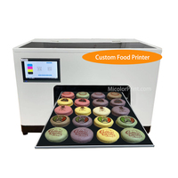 Mesin Printer Tinta Makanan untuk Kue, Roti, Cokelat & Macaron, Pengoperasian Flatbed yang Mudah
