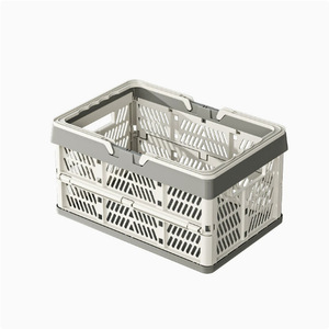 Panier de rangement pliable en matériau PP durable avec 2 poignées pour l'organisation de la maison - Product Image 5