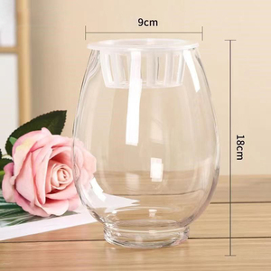 European Hydroponic Transparent Fashion Decoration Round Mouth Glass Fish tank Home Large Capacity Breeding Glass <strong>Vase</strong> - Product Image 6