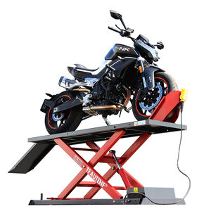 Elevador de Motocicletas Móvil TFAUTENF CE, Rampa para Motocicletas con Capacidad de Carga de 300 kg/661 lb, Soporte para Motocicletas - Product Image 1
