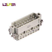 WZUMER Usine directe 16A HA 16 broches noyau mâle femelle automatisation étanche HA-016-M/F connecteur de fil robuste entrée latérale
