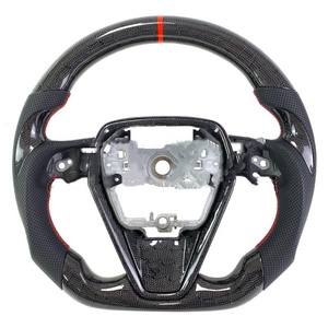 <span class=keywords><strong>Volante</strong></span> de Fibra de Carbono Forjado Rojo Hecho a Mano Personalizado para Toyota Camry L LE XLE SE XSE <span class=keywords><strong>TRD</strong></span> Avalon de 8.ª Generación 2018-2023 - Product Image 2