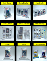 Support de présentation de cartes gradées en acrylique à 3 emplacements pour cartes Panini Prizm Draft Picks Victor Wembanyama Pokemon, anti-UV, pour bureau