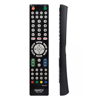 HUAYU-RM-L1599 RM-034S + LED LCD Netflix, botón de funciones inalámbricas inteligentes, mando a distancia Universal IR TV