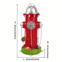 Sculpture en bois de bouche d'incendie Ornement décoratif modélisé en résine pour jardin Utilisation extérieure Statue peinte Souvenir