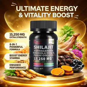 Capsules de Shilajit Shecome de haute qualité, 60 capsules, capsules de Shilajit avec Ashwagandha, compléments de santé Shilajit pour adultes - Product Image 5