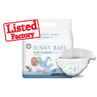 SunnySoft-Couches pour Bébé, 6 Couches, Noyau en Fibre de Bambou, Couverture Organique CloudTouch, 3-15kg, Gamme Complète Certifiée ECOCERT & FSC