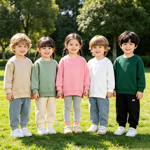 Autunno inverno bambini ragazzo ragazze vestiti di cotone ragazzi ragazze cappotto maglione girocollo del bambino Pullover felpe senza <span class=keywords><strong>cappuccio</strong></span> - Product Image 6