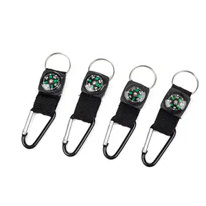 No. 5 D-type Ribbon Mountaineering Buckle Outdoor Fastener Compass Oiling Ring Solar Charging Treasure Fastener with Ring