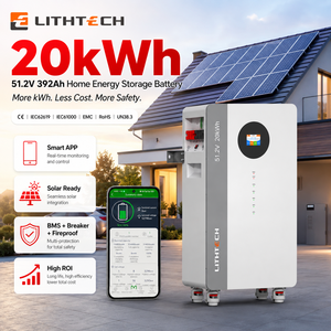 Batterie murale intelligente 20 kWh avec BMS 51,2 V, pack lithium à décharge profonde pour stockage solaire domestique - Product Image 3