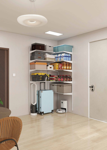 Armoire moderne en métal, organisateur de placard, étagère de rangement pour chambre à coucher et salon, vêtements - Product Image 4