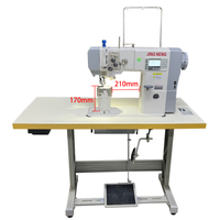 Machine à coudre JN5-2 à double aiguille avec alimentation par pas, machine à coudre intelligente à grande vitesse pour la couture de chaussures/cuir/sacs