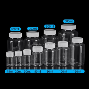 Ensemble de bouteilles de rangement carrées en PET transparent personnalisées avec boîte pour l'organisation des perles et des petites pièces - Product Image 6
