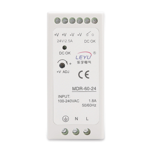 MDR-60-24 Chất lượng cao ngành công nghiệp Adapter hiển thị kỹ thuật số hướng dẫn Din Rail cung cấp điện - Product Image 2