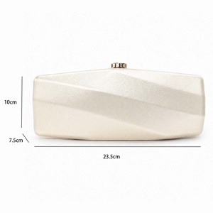 2026 New Luxury Modern Women's Evening <b>Clutch</b> Bag with Chain Strap Waterproof Silk Lining for <b>Wedding</b> & Party - Product Image 6