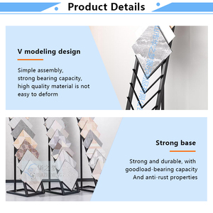 Custom Metal Material Ceramic Tile <strong>Display</strong> Rack Stand <strong>Wall</strong> Tile Hardwood Flooring Material Sample <strong>Display</strong> Stands for Showroom - Product Image 3