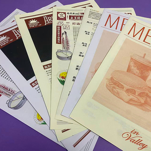 QT745 giornale stampa a colori di personalizzazione in bianco e nero stampa giornale giornale pubblicitario per il banco notizie - Product Image 5