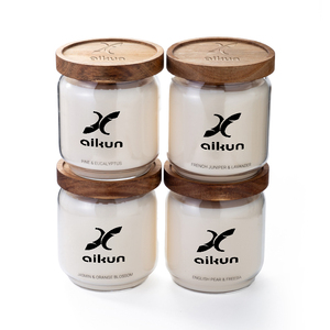 Vela de Cera de Soya de Lujo AIKUN con Aceites Esenciales Naturales Aromatizados en Frasco para Yoga, Meditación, Relajación en el Dormitorio - Product Image 2