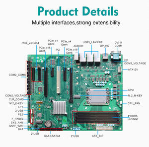 Placa base Micro ATX 12th/13th Gen PCIE x16 PCIEX4 <span class=keywords><strong>PCIEX1</strong></span> Vpro AMT 4K Display 4 DDR5 LGA1700 H610 Placa base industrial - Product Image 6