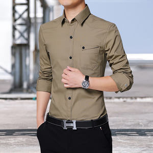 Da <span class=keywords><strong>uomo</strong></span> <span class=keywords><strong>comodo</strong></span> abito bianco a maniche lunghe, camicie formali da lavoro per ufficio e lavoro da <span class=keywords><strong>uomo</strong></span> camicie/ - Product Image 4