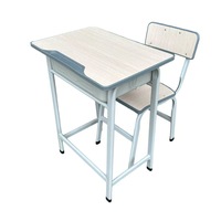 Pupitres scolaires en métal pour élèves du primaire avec chaises, mobilier scolaire pour salles de classe, salons, chambres à coucher