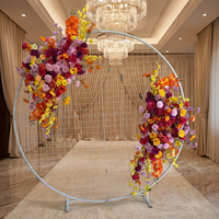 Panneaux de fond en soie artificielle SPR à prix abordable, fleurs de mariée, bouquet de demoiselles d'honneur de haute qualité, couleurs mélangées