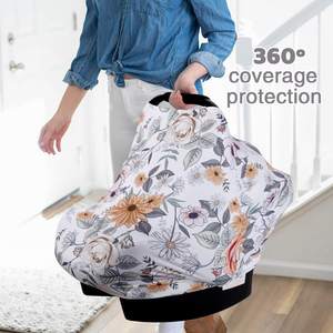 Cubierta de lactancia para recién nacidos, toldo multiusos para cochecito infantil, asiento de coche de bebé unisex y funda para silla alta - Product Image 4