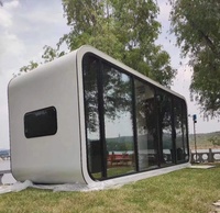 Facile à enlever Mini Apple Cabin maison préfabriquée maison préfabriquée pod de bureau pour les vacances ou le tourisme avec un bon prix