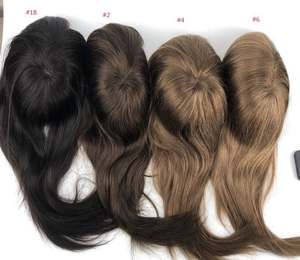 Q6 Australia encaje suizo con PU alrededor de <span class=keywords><strong>mujer</strong></span> tupé peluca prótesis 180% marrón claro Topper de <span class=keywords><strong>cabello</strong></span> humano para <span class=keywords><strong>mujer</strong></span> - Product Image 5