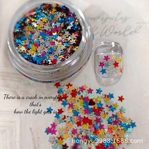 <span class=keywords><strong>Cyber</strong></span> Người Nổi Tiếng 3D Nhựa Móng Tay Nghệ Thuật Đồ Trang Sức Tự Làm Hỗn Hợp Đèn Flash Laser Sao Tình Yêu Nổi Bật Long Lanh Bột Sequins Nhấp Nháy Laser - Product Image 6