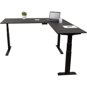 Bàn Văn Phòng Điều Hành Bàn Góc Hình Chữ L Bàn Điện Đứng Hình Chữ L Có Thể Điều Chỉnh Chiều Cao Ba Động Cơ - Product Image 2