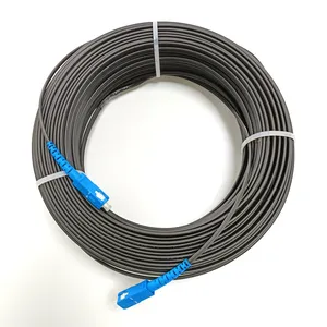Kabel Serat Jumper Dupleks Pra Konektor GJYXCH Kabel Optica Serat 2 Inti dengan Panjang Yang Berbeda