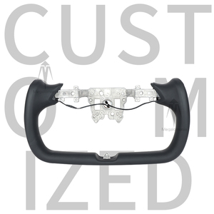 Volant de direction en cuir pleine fleur et fibre de carbone, style Yoke <span class=keywords><strong>Plaid</strong></span>, pour <span class=keywords><strong>Tesla</strong></span> <span class=keywords><strong>Model</strong></span> <span class=keywords><strong>X</strong></span> Y S 3 - Product Image 1