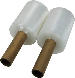 PE Stretch Wrap Roll Clear Cling Film Industrial Strength <b>Mini</b> Hand Extended Core Handle <b>Supermarket</b>/Grocery/Industrial - Product Image 1