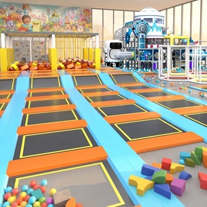 Parc de sport intérieur personnalisé Aoleao avec trampoline, parcours ninja et parcours d'obstacles pour enfants et adultes, centres commerciaux, certifié CE TUV - Product Image 3