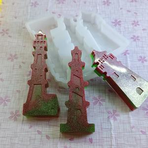 Moldes de fundición de resina hechos a mano para adornos decorativos DIY estilo Ins herramientas de escritorio de silicona molde de Papá Noel - Product Image 1