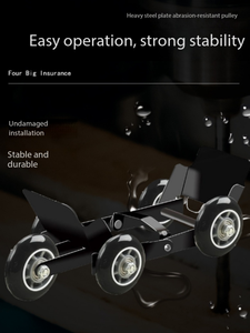 Chariot pliable robuste pour roues de moto - Chariot de déplacement de pneus à 5 roues avec outils pour réparation d'éclatement de pneus et transport d'urgence de véhicules - Product Image 6