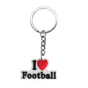 Cartoon Football Design Rubber Carabiner <b>Keychain</b>-Fashion Trend Pendant - Product Image 5