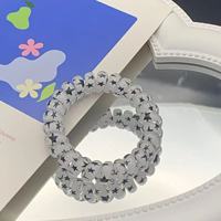 Élastiques à cheveux en spirale couleur bonbon, chouchous à forte adhérence, accessoires capillaires pour femmes et filles, vente en gros
