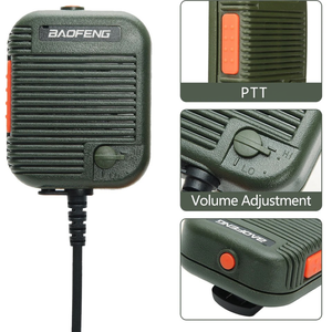Baofeng <strong>AR</strong>-152 Walkie Talkie Microphone <strong>Speaker</strong> Tactical Two Way Radio UV-5R UV-82 BF-888S Headset Mic Wireless Radio Microphone - Product Image 4