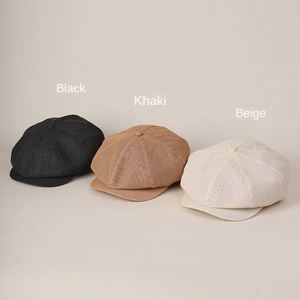 Sombrero Newsboy de Paja de Papel Transpirable de Buena Calidad, Estilo Retro Británico Literario, 8 Paneles, Moda Casual, Boina, Novedad Verano 2025 - Product Image 2